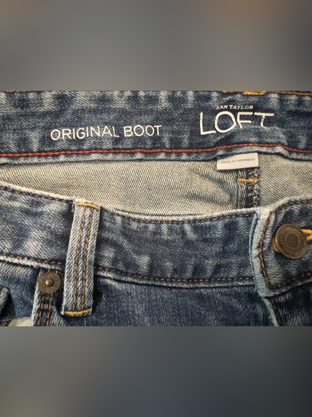 LOFT Women’s Bootcut Jeans - Mid & Dark Wash - Picture 4 of 12